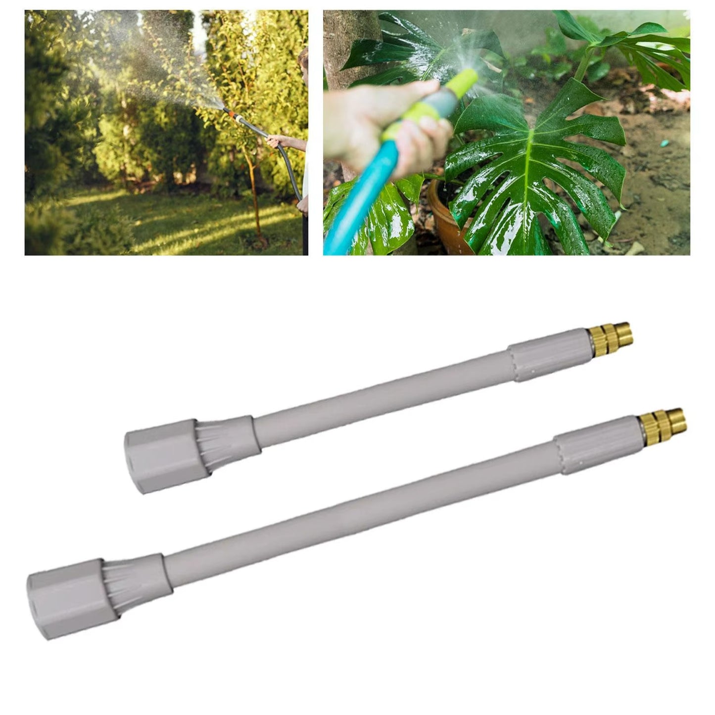 Sprayer Extension Pole Rod Watering Bar, Flexible Spare Parts Gray Replaces Bendable for Watering Can Electric Spray Bottle