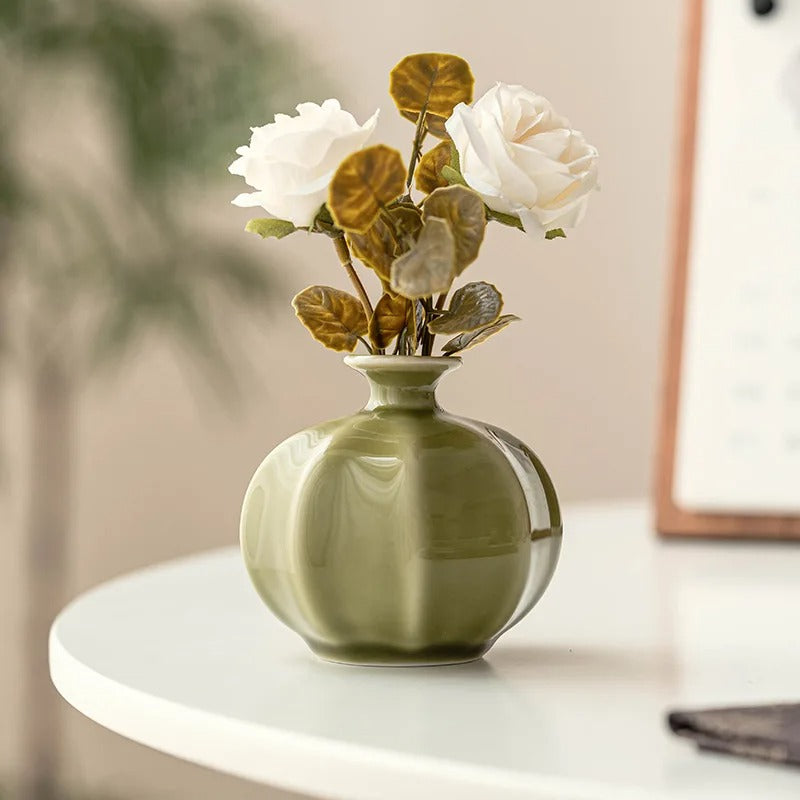 lantern type small vase light luxury high sense household living room flower arrangement dried flower