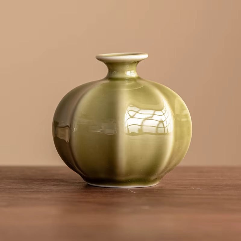 lantern type small vase light luxury high sense household living room flower arrangement dried flower