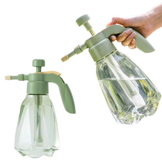 Indoor Large Pressure Watering Can 1.5L Large Capacity Clear Water Bottle for Indoor & Outdoor Plant Flower